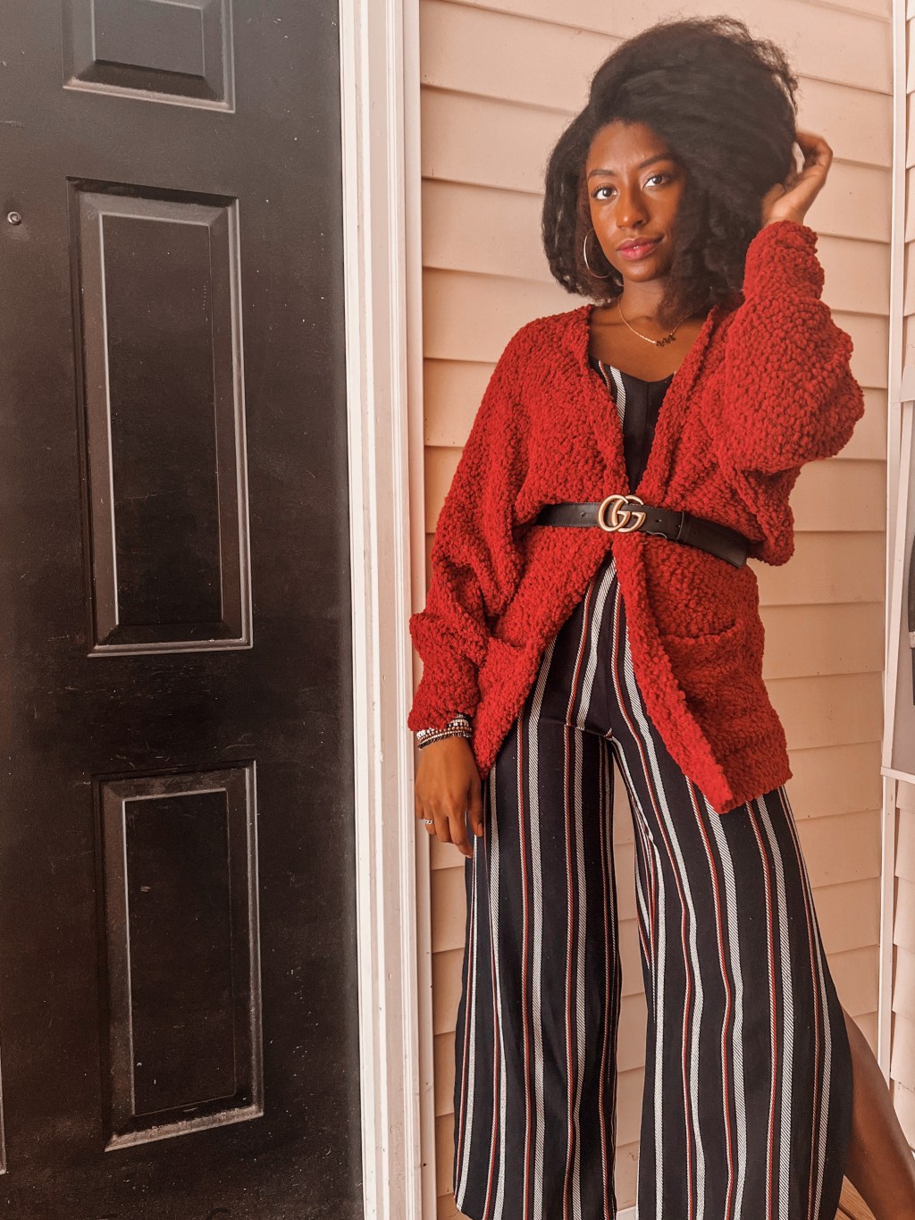 Merokeety sweater outfit styling