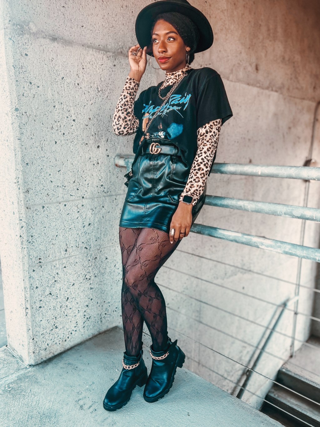 pattern tights outfit&nbsp;styling